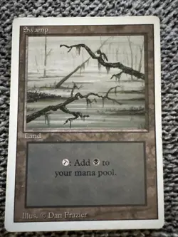 6x Swamp Vintage WOTC (MTG 3rd Edition) Magic The Gathering Old School - Image 4