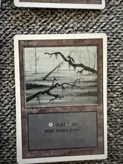 6x Swamp Vintage WOTC (MTG 3rd Edition) Magic The Gathering Old School - Image 5
