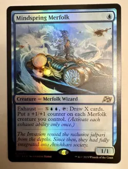 x1 Mindspring Merfolk - Foil R MTG Aetherdrift M/NM, English - Image 1