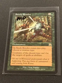Onslaught Steely Resolve MTG Magic the Gathering MP - Image 1