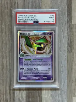 2006 Pokemon EX Dragon Frontiers Flygon ex Holo #92 PSA 9 Mint - Image 1