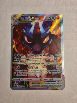 Pokemon Sword and Shield LUCARIO V Star SWSH291 Black Star Promo Holo NM - Image 1