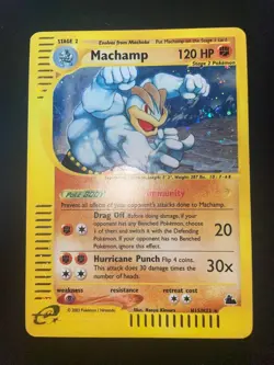 PSA 8 2003 Pokemon Skyridge Machamp Holo #H15/H32 Eng NEARMINT - Image 1