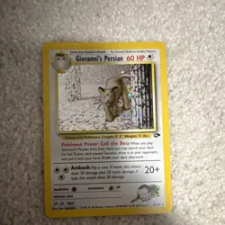 Pokemon Giovanni's Persian 8/132 Gym Challenge Holo Rare 60 HP Wizards 2000 - Image 1
