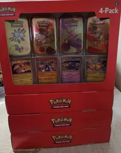 Pokemon TCG: Scarlet & Violet 151 Mini Tins 4 Pack SEALED IN HAND NEW - Image 3