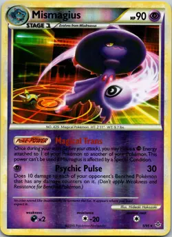 Mismagius 5/95 Unleashed Reverse Holo LP Pokemon TCG - Image 1