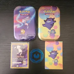 2019 OEM Kanto Power Mew Mini Tin Gengar 151 W/ Insert Coin Pokemon No Packs 820650804137 - Image 1