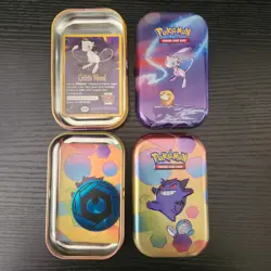 2019 OEM Kanto Power Mew Mini Tin Gengar 151 W/ Insert Coin Pokemon No Packs 820650804137 - Image 3