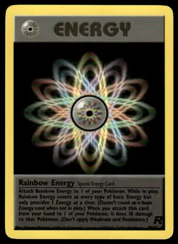 Pokemon TCG Team Rocket #80/82 Rainbow Energy (80) LP+ - Image 1