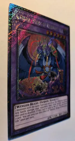 YUGIOH Platinum Secret Rare RA02-EN024 Garura, Wings of Resonant Life 1st Editio - Image 2