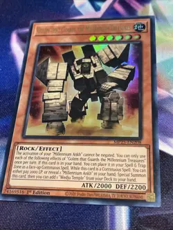 Yu-Gi-Oh! Golem that Guards the Millennium Treasures MP25-EN208 Ultra Rare NM/M - Image 2