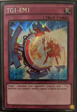 YuGiOh TG1-EM1 Secret Rare 1st Edition LC5D-EN221 - Image 1