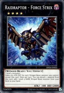 Raidraptor - Force Strix - OP24-EN022 - NM - YuGiOh - Image 1