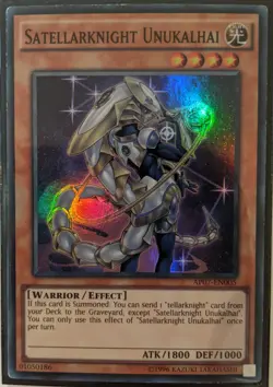 YuGiOh Satellarknight Unukalhai Super Rare AP07-EN005 - Image 1