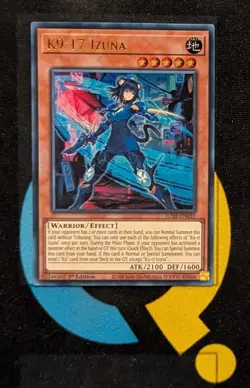 JUSH-EN033 K9-17 Izuna Ultra Rare 1st Ed YuGiOh - Image 1