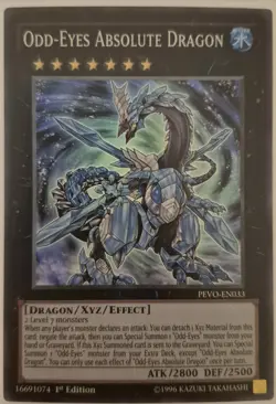 YuGiOh Odd-Eyes Absolute Dragon Super Rare 1st Edition PEVO-EN033 - Image 1