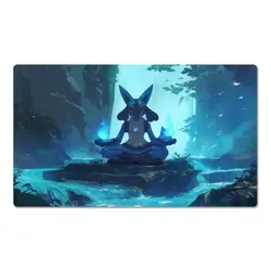 Lucario Board Game Pokemon Table Playmat Card Play Mat TCG CCG Pad Mousepad - Image 1