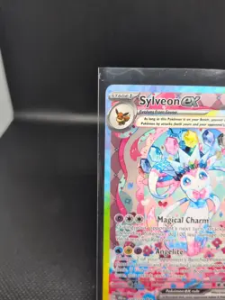 Pokemon Sylveon EX TCG Card Prismatic Evolutions 156/131 NM Condition - Image 3