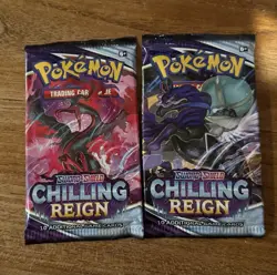 2 Packs NEW Sealed Pokemon Chilling Reign FREE SHIPPING Sword & Shield TCG Card - Image 1