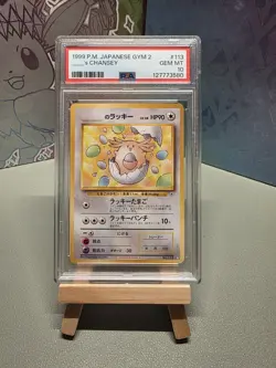 ______'S CHANSEY 1999 JAPANESE POKEMON GYM 2 CARD #113 - PSA GEM MINT 10 - Image 1