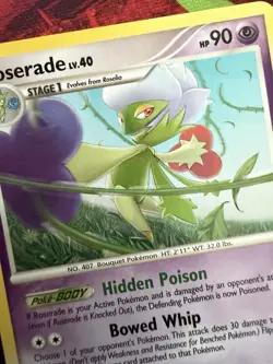 Roserade 23/100 D&P Stormfront Rare Pokemon Card - Image 2