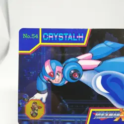 54 Crystal Hunter MEGA (ROCK) Man X2 Card 1994 BANDAI JAPAN CAPCOM TCG - Image 2