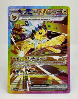 Jolteon ex 153/131 Sv Prismatic Evolutions Holo Pokemon SIR Card NM Mint - Image 1