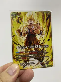 Ferocrops Strike SS Son Goku Metal Dragon Ball Gift Display Card-Collectible - Image 2