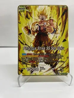 Ferocrops Strike SS Son Goku Metal Dragon Ball Gift Display Card-Collectible - Image 4