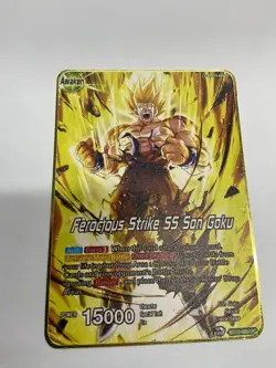 Ferocrops Strike SS Son Goku Metal Dragon Ball Gift Display Card-Collectible - Image 5