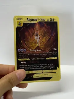Aeceus VSTAR HP280 Metal Pokemon Card-Collectible Gift Display HOT!! - Image 2
