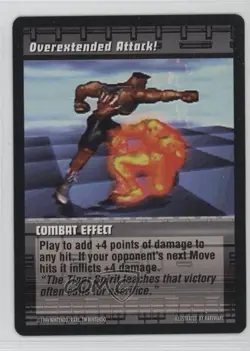1996 Killer Instinct Trading Card Game Overextended Attack! #OVER - Image 1