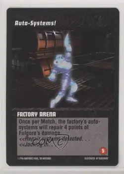 1996 Killer Instinct Trading Card Game Auto-Systems! #AUSY - Image 1