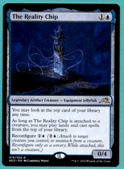 THE REALITY CHIP KAMIGAWA: NEON DYNASTY NEO RARE EQUIPMENT JELLYFISH MTG 74 - Image 1