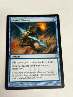 Mental Misstep 2011 New Phyrexia Blue Uncommon Instant MTG NM - Image 2