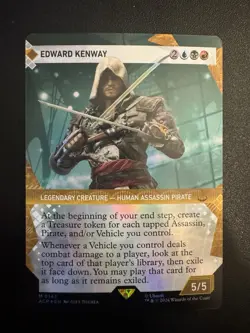 Edward Kenway (showcase art) Universes Beyond: Assassin's Creed - MTG - NM Foil - Image 1
