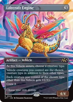 1x NM Lifecraft Engine (Borderless) - Aetherdrift MTG - Image 1