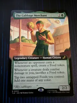 MTG Magic The Cabbage Merchant Borderless Avatar TLE Rare NM - Image 1