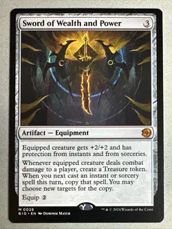MTG / Sword of Wealth and Power / BIG / #26 / Regular / Mythic / NM - Image 1