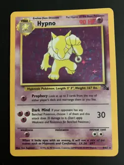Hypno - 8/62 - Holo Rare - Pokemon Fossil Set NM/LP - Image 1