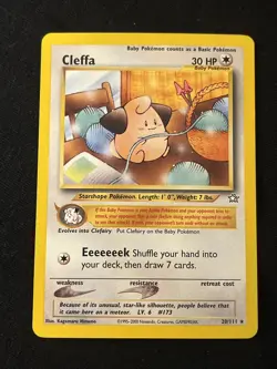 Pokemon Tcg Cleffa Neo Genesis Unlimited Rare 20/111 NM/VLP - Image 1