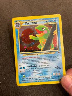 Politoed 8/75 Neo Discovery Tomokazu Komiya Holo Pokemon TCG LP - Image 2