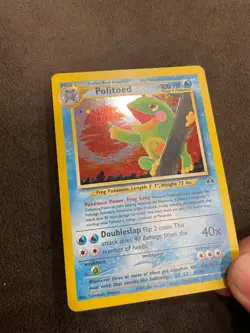 Politoed 8/75 Neo Discovery Tomokazu Komiya Holo Pokemon TCG LP - Image 3