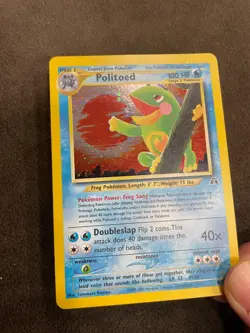 Politoed 8/75 Neo Discovery Tomokazu Komiya Holo Pokemon TCG LP - Image 5