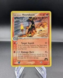 Team Magma's Houndoom 34/95 - Team Magma Vs Team Aqua Regular - Pokemon TCG - LP - Image 1