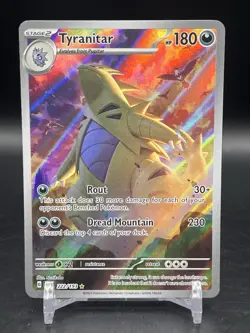 Tyranitar 222/193 Sv02: Paldea Evolved Illustration Rare English Pokemon NM - Image 1