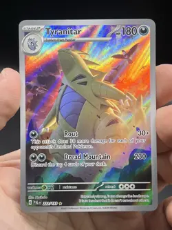 Tyranitar 222/193 Sv02: Paldea Evolved Illustration Rare English Pokemon NM - Image 3