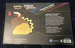 Pokemon TCG Crown Zenith Pikachu VMAX Factory Sealed Special Collection Box READ - Image 2