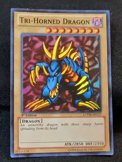 YuGiOh Tri-Horned Dragon LCYW-EN157 Super Rare 1st Ed MP - Image 3
