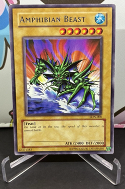YuGiOh Amphibian Beast LON-008 Unlimited Rare Labyrinth Of Nightmare - Image 1